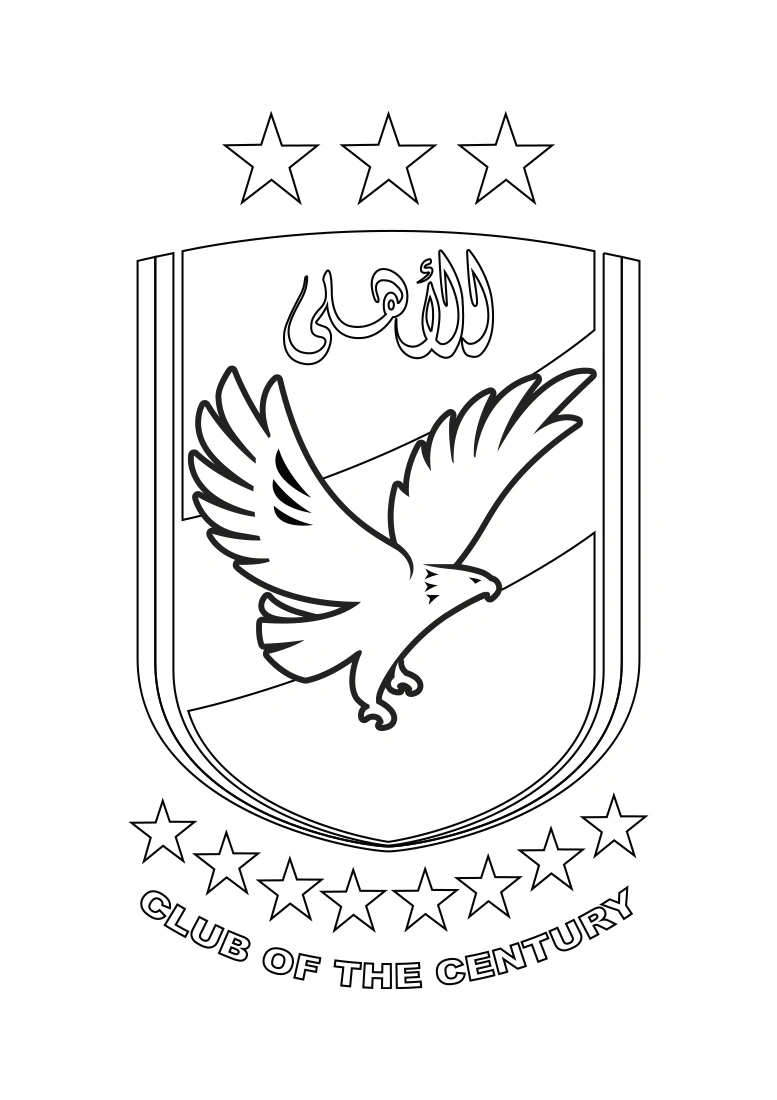 Version 1 of the Al Ahly SC crest.